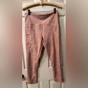 ZYIA ACTIVE Pink Digital Granite Pocket Light n Tight Hi-Rise 7/8 Size 6-8